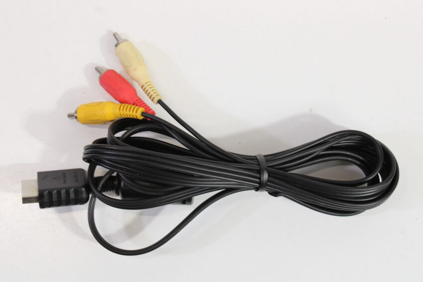 Lot of 2 Official SONY PlayStation 2 Slim OEM AC Power Adapter Cord & OEM AV Cable (B) PlayStation 2 PS2