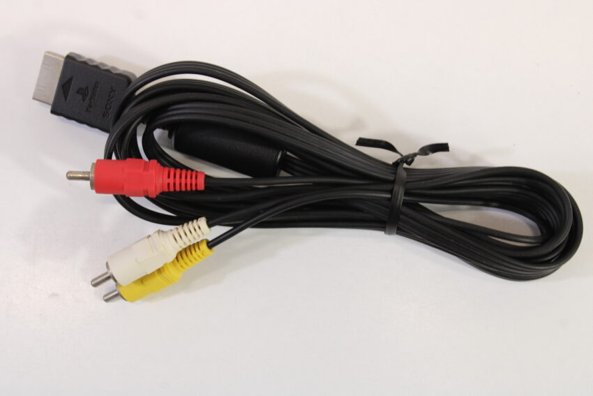 Lot of 2 Official SONY PlayStation 2 Slim OEM AC Power Adapter Cord & OEM AV Cable (B) PlayStation 2 PS2