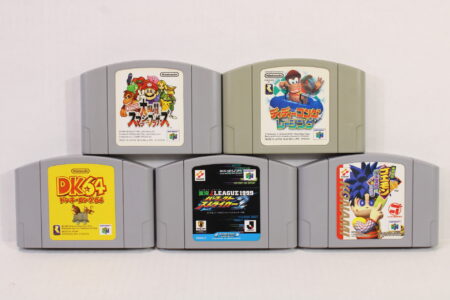Lot of 5 Super Smash Bros Diddy Kong Racing Donkey Kong 64 J League 2 1999 Goemon (B) Nintendo 64 N64