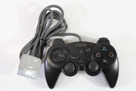 Official Hori Black Sindou Pad Playstation 2 Controller PS1 PS2 (B)