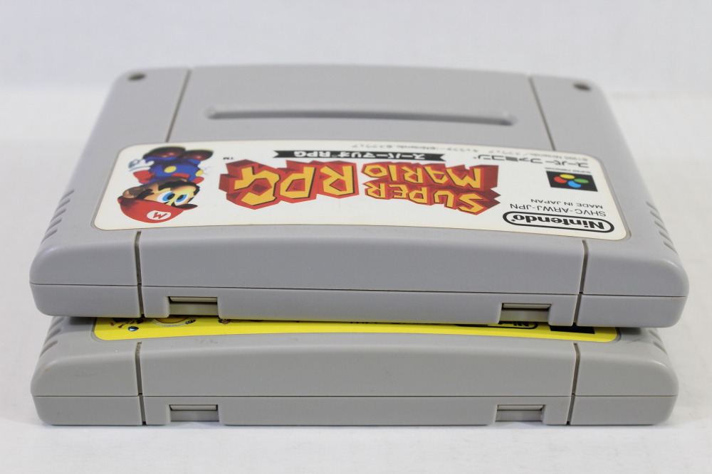 Lot of 2 Super Mario World & RPG (B) Nintendo Super Famicom SFC