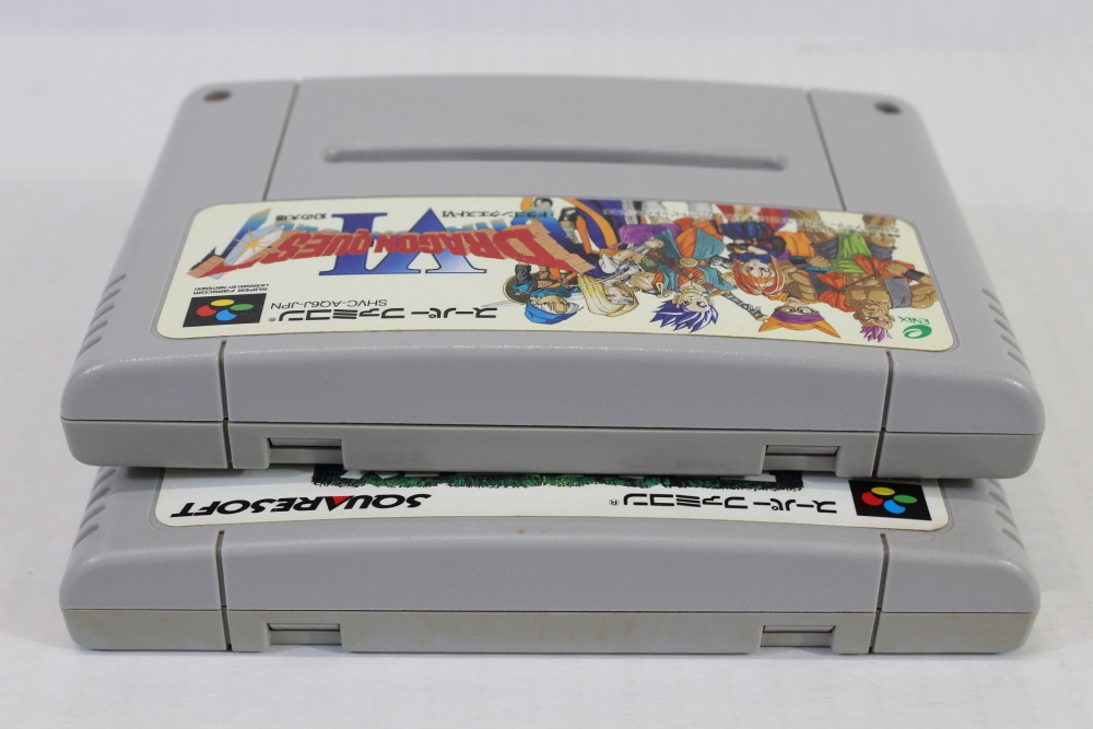 Lot of 2 Dragon Quest VI 6 & Seiken Densetsu 2 (C) Nintendo Super Famicom SFC