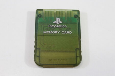 Official SONY PlayStation 1 OEM Memory Card SCPH-1020 Clear Teal Green for PS1 Console (C Discolored) SONY PlayStation 1 PS1