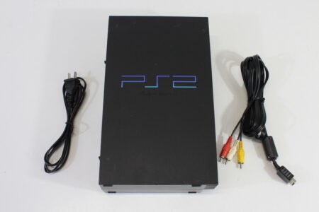 Sony PlayStation 2 SCPH-10000 Console Black & AC AV Cable PS2 (C Works but loads slow) Sony PlayStation 2 PS2