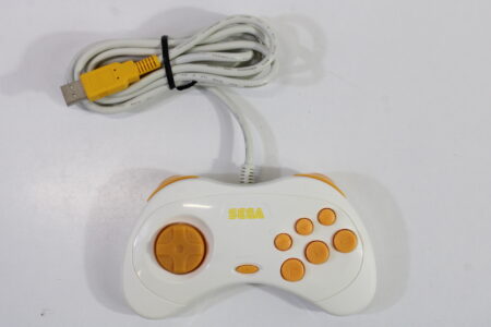 Official Sega Saturn Puyo Puyo White / Orange USB Controller OEM (A)