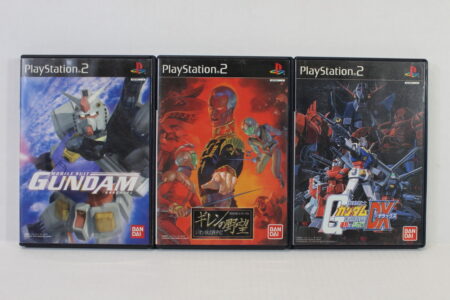 Lot of 3 Mobile Suit Gundam & Ghiren no Yabou & Union VS Zion DX (B) SONY PlayStation 2 PS2