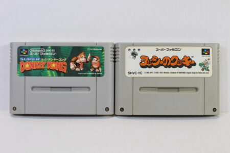 Lot of 2 Yoshi's Cookie & Donkey Kong Country 1 (C) Nintendo Super Famicom SFC