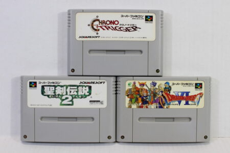 Lot of 3 Chrono Trigger & Seiken Densetsu 2 Secret of Mana & Dragon Quest VI 6 (B) Nintendo Super Famicom SFC
