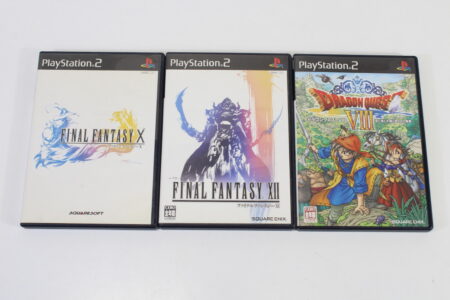 Lot of 3 Final Fantasy X 10 & XII 12 & Dragon Quest VIII 8 (B) SONY PlayStation 2 PS2