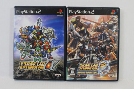 Lot of 2 Super Robot Wars Taisen OG Original Generations & A Alpha 2 CIB (B) SONY PlayStation 2 PS2