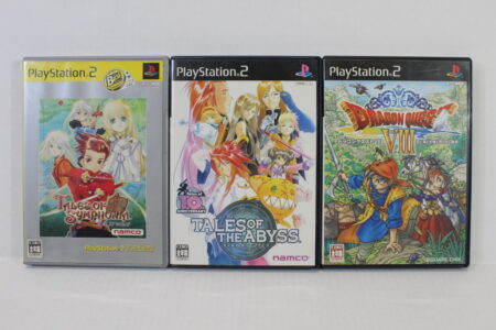 Lot of 3 Tales of the Abyss & Symphonia & Dragon Quest VIII 8 CIB (B) SONY PlayStation 2 PS2