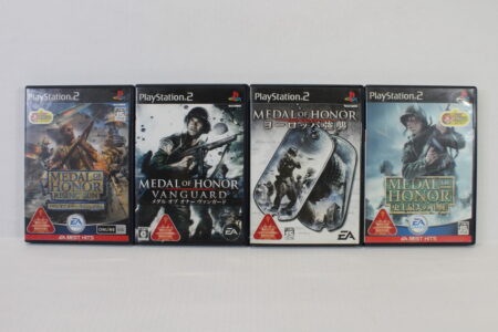 Lot of 4 Medal of Honor Rising Sun European Assault Vanguard Frontline CIB (B) SONY PlayStation 2 PS2