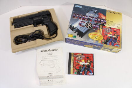 Sega Saturn Virtua Gun Controller HSS-0122 With Virtua Cop Boxed SS (B)