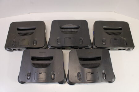 Lot of 5 Nintendo 64 Black Console OEM Replacement Shell Uncleaned (B) Nintendo 64 N64