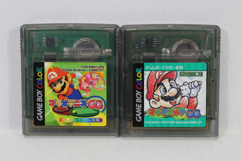 Lot of 2 Mario Tennis & Golf (B) Nintendo Gameboy Color GBC GB