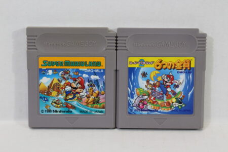 Lot of 2 Super Mario Land 1 & 2 6 Golden Coins (B) Nintendo GameBoy GB
