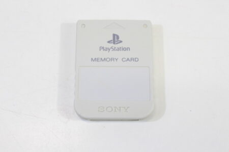Official SONY PlayStation 1 OEM Memory Card Light Gray / Off White for PS1 Console (B Slightly Discolored) SONY PlayStation 1 PS1