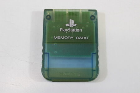 Official SONY PlayStation 1 OEM Memory Card Clear Blue for PS1 Console (C Discolored) SONY PlayStation 1 PS1