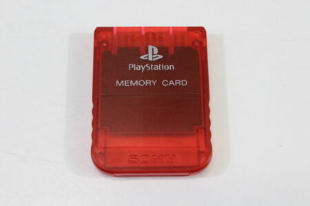 Official SONY PlayStation 1 OEM Memory Card SCPH-1020 Clear Red for PS1 Console (B) SONY PlayStation 1 PS1