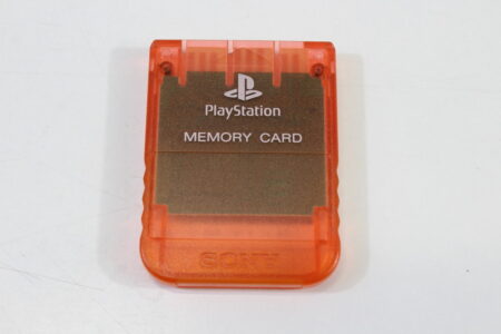Official SONY PlayStation 1 OEM Memory Card SCPH-1020 Clear Red Pink for PS1 Console (B) SONY PlayStation 1 PS1