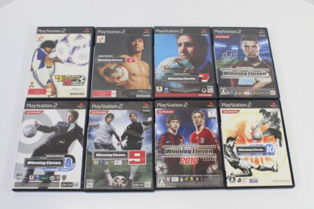 Lot of 8 World Soccer Winning Eleven 5 Final Evolution 6 7 2008 8 Liveware 9 2010 J League 10 Europe CIB (B) SONY PlayStation 2 PS2