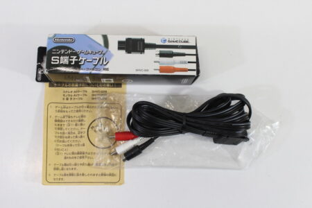 OEM Nintendo S-Video Cable Black Plug GC SNES N64 SFC Boxed (B)