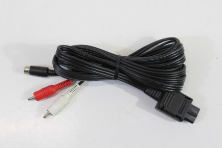 Official Nintendo S-Video Cable OEM Black Plug for Super Famicom / Nintendo 64 / GameCube SFC (B)