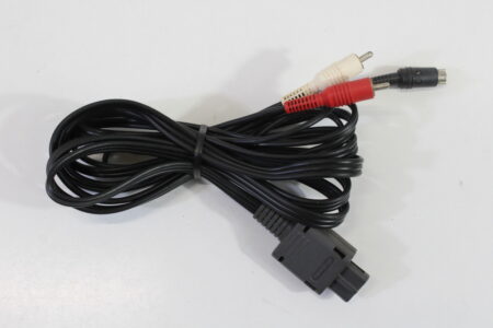 Official Nintendo S-Video Cable OEM Gray Plug for Super Famicom / Nintendo 64 / GameCube SFC (B)
