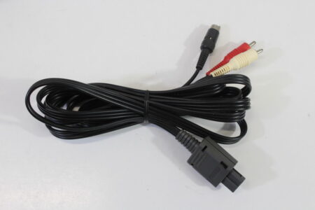 Official Nintendo S-Video Cable OEM Gray Plug for Super Famicom / Nintendo 64 / GameCube SFC (B)