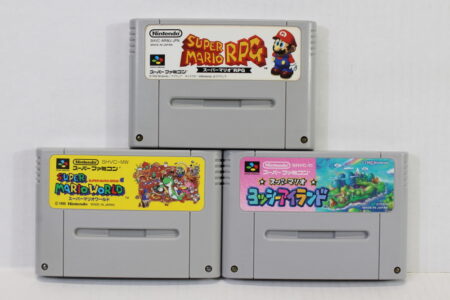 Lot of 3 Super Mario RPG World Yoshi's Island (B) Nintendo Super Famicom SFC