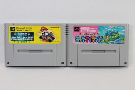 Lot of 2 Super Mario Kart & Yoshi's Island (B) Nintendo Super Famicom SFC