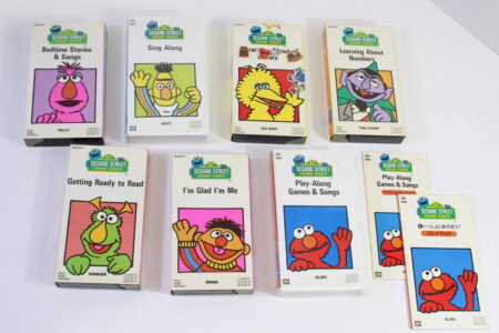 Lot of 7 Sesame Street Home Video Japanese Release Vintage (B) VHS Tape