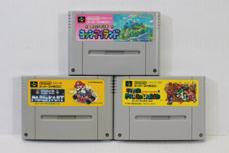 Lot of 3 Super Mario Kart World Yoshi's Island (B) Nintendo Super Famicom SFC