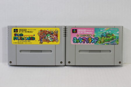 Lot of 2 Super Mario World & Yoshi's Island (B) Nintendo Super Famicom SFC