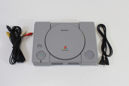 SONY PlayStation 1 PS1 Console SCPH-5500 & AC AV PS1 (A) SONY PlayStation 1 PS1