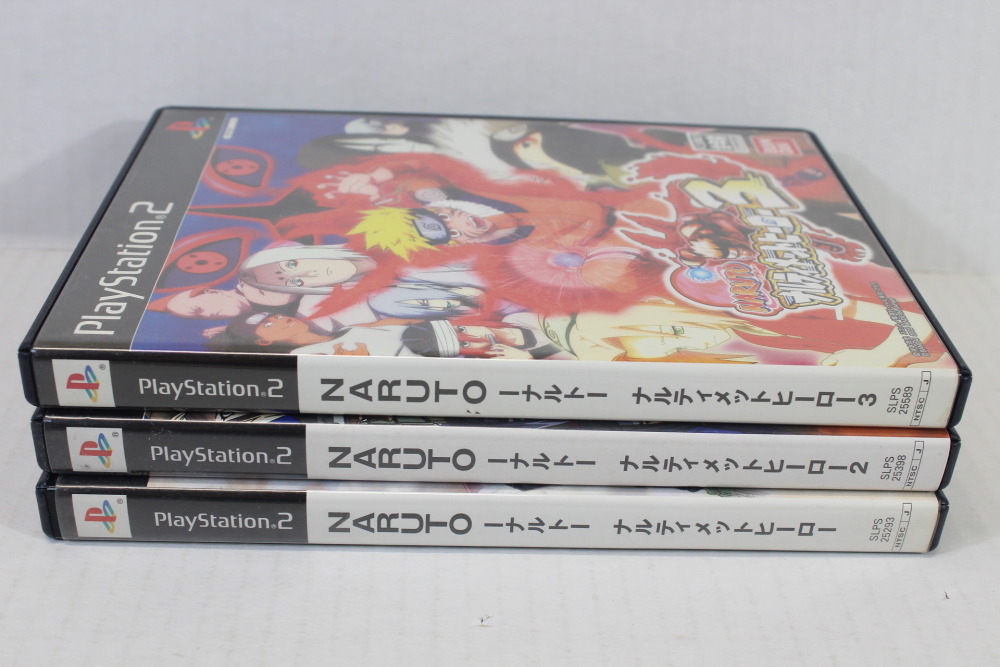 Lot of 3 NARUTO Narutimate Hero 1 2 3 (B) SONY PlayStation 2 PS2
