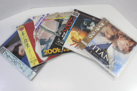Lot of 5 Titanic Baron 2001 a space odyssey Basic Instinct Blue Velvet English Audio Japanese Subtitles LD Laserdisc (B~C)