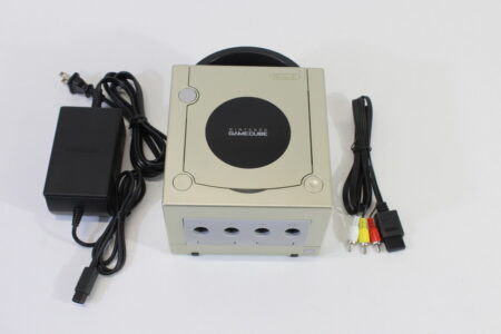 Nintendo GameCube Starlight Console DOL-101 W/ US/JPN Region Switch AV Cable AC Adapter GC Play US & Japan Region Games (B)