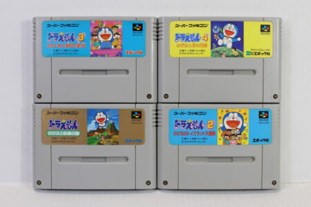 Lot of 4 Doraemon 1 2 3 4 (B) Nintendo Super Famicom SFC