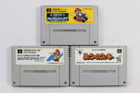 Lot of 3 Mario Kart Paint Yoshi's Cookie (C) Nintendo Super Famicom SFC