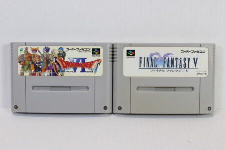Lot of 2 Final Fantasy V 5 & Dragon Quest IV 6 (C) Nintendo Super Famicom SFC