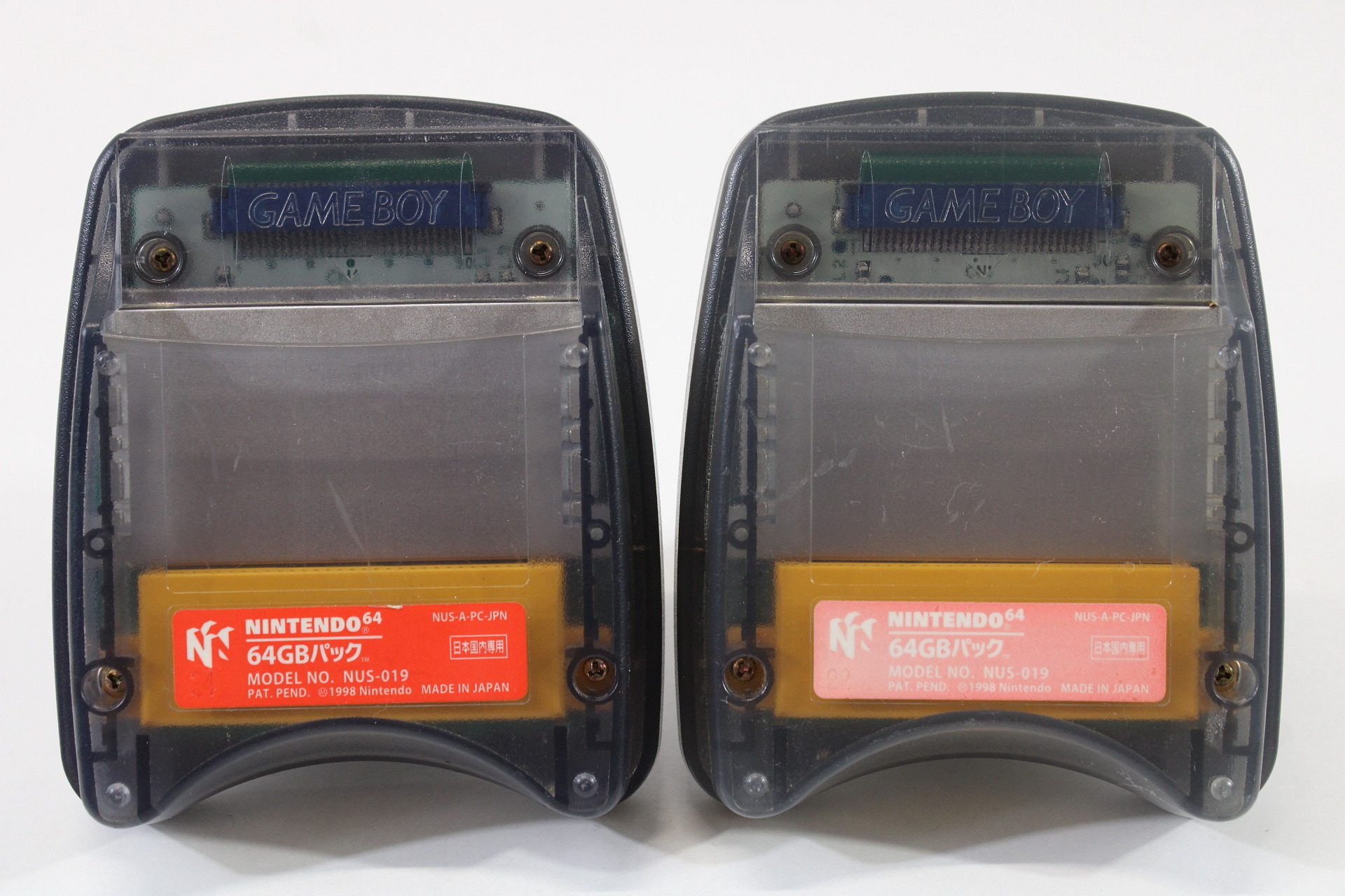 Lot of 2 Official Nintendo GB Transfer Pack for Nintendo 64 N64 (B)