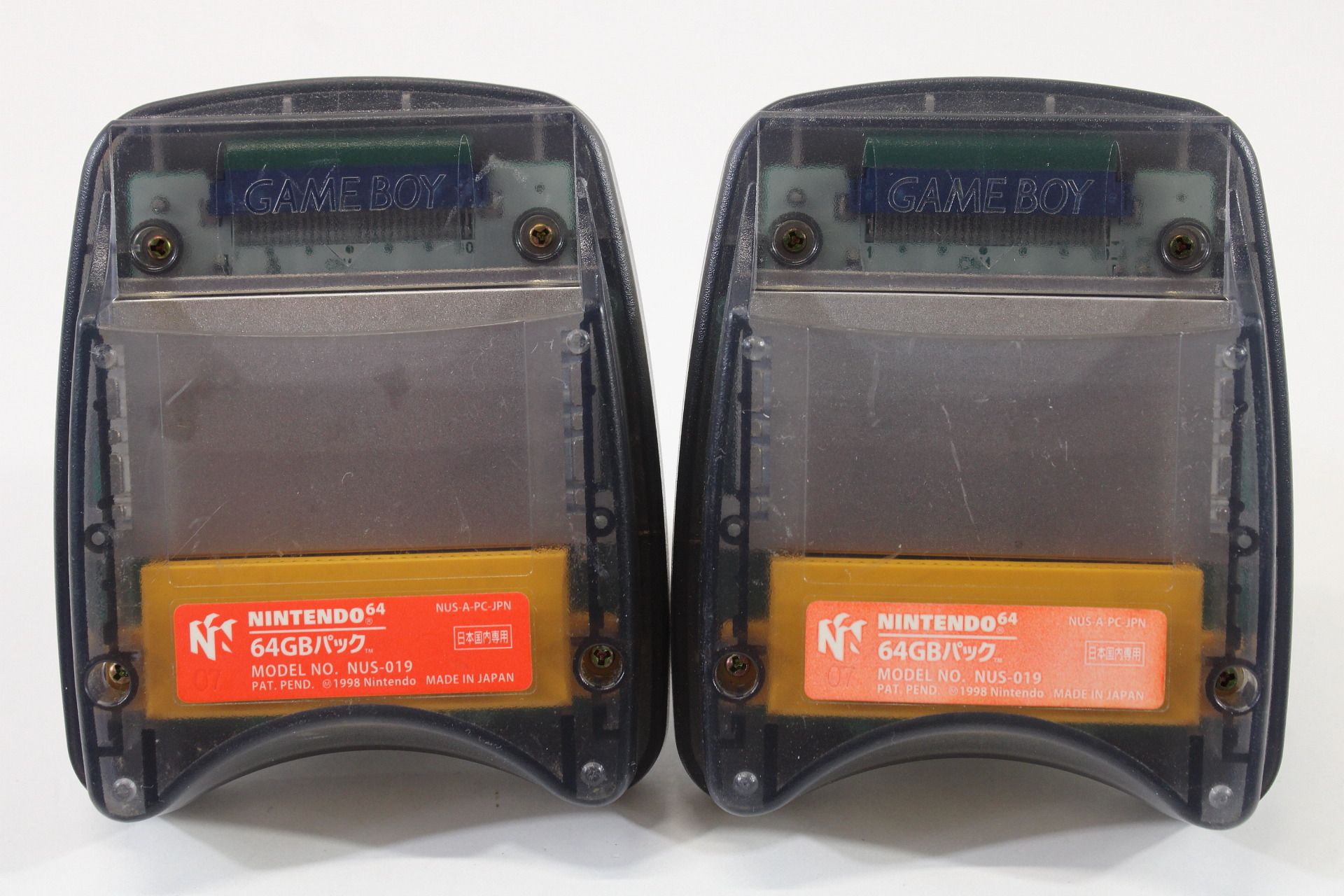 Lot of 2 Official Nintendo GB Transfer Pack for Nintendo 64 N64 (B)