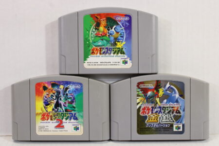 Lot of 3 Pokemon Stadium 1 2 Gold & Silver (B) Nintendo 64 N64