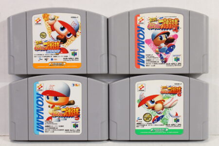 Lot of 4 Jikkyou Powerful Pro Yakyu Baseball 2000 4 5 6 N64 (B) Nintendo 64 N64