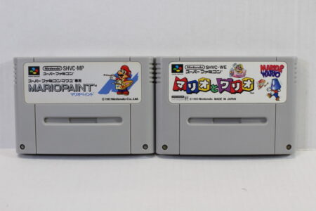 Lot of 2 Mario & Wario / Mario Paint (B) Nintendo Super Famicom SFC