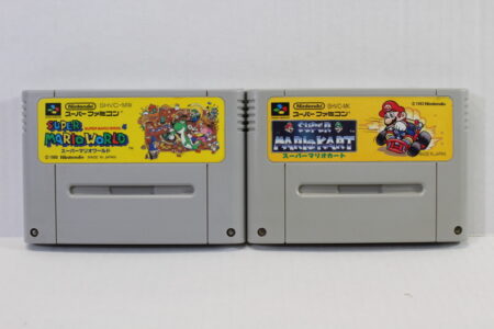 Lot of 2 Super Mario World & Kart (B) Nintendo Super Famicom SFC