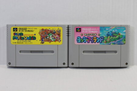 Lot of 2 Super Mario World & Yoshi's Island (B) Nintendo Super Famicom SFC