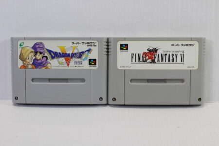 Lot of 2 Final Fantasy VI 6 & Dragon Quest V 5 (B) Nintendo Super Famicom SFC