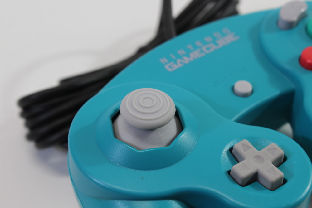 Official Nintendo Gamecube Controller Emerald Blue Teal OEM GC (A) Nintendo Gamecube GC
